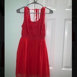 Coral Lace Dress